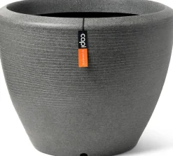 Capi Europe bloempot Granite antraciet D 34 H 25 cm