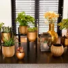 Capi Europe bloempot Groove bol goud D 17,5 H 14,5 cm