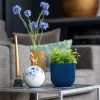 Capi Europe bloempot Groove blauw D 14 H 13 cm