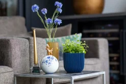 Capi Europe bloempot Groove blauw D 14 H 13 cm