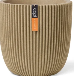 Capi Europe bloempot Groove beige D 43 H 41 cm