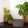 Capi Europe bloempot Groove goud D 14 H 13 cm