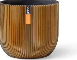 Capi Europe bloempot Groove goud D 14 H 13 cm