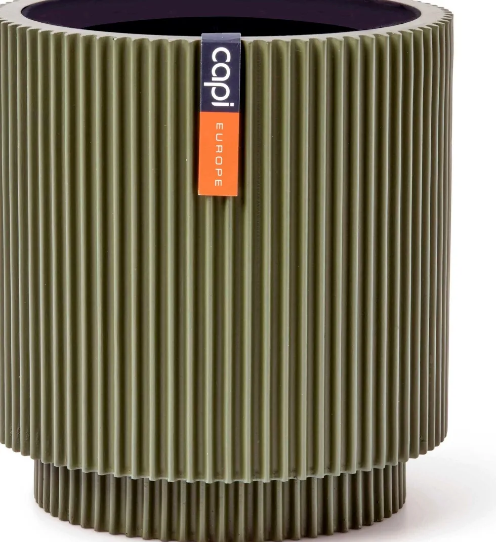 Capi Europe bloempot Groove groen D 19 H 20,9 cm