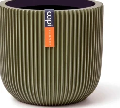 Capi Europe bloempot Groove groen D 14,3 H 13 cm