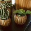 Capi Europe bloempot Groove goud D 7,5 H 7 cm