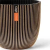 Capi Europe bloempot Groove goud / zwart D 25 H 23 cm