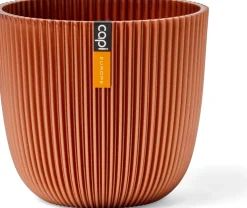 Capi Europe bloempot Groove koper D 25 H 23 cm