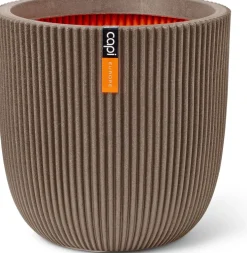 Capi Europe bloempot Groove taupe D 35 H 34 cm