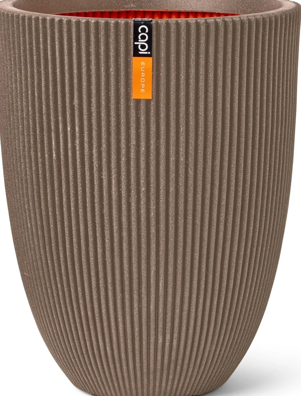 Capi Europe bloempot Groove taupe D 46 H 58 cm