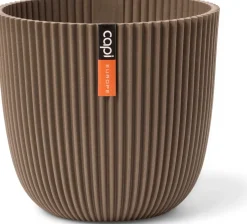 Capi Europe bloempot Groove taupe D 13 H 12 cm