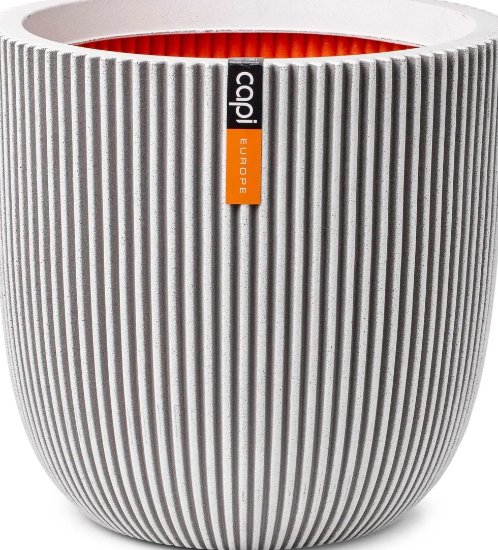 Capi Europe bloempot Groove wit D 54 H 52 cm
