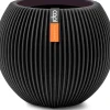 Capi Europe bloempot Groove zwart D 29 H 25,5 cm