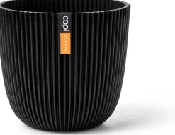Capi Europe bloempot Groove zwart D 26 H 23 cm