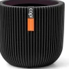 Capi Europe bloempot Groove zwart D 14,3 H 13 cm