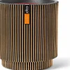 Capi Europe bloempot Groove zwart / goud D 35,6 H 38 cm