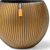 Capi Europe bloempot Groove zwart / goud D 29 H 26 cm
