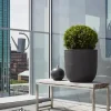 Capi Europe bloempot Lux Terrazzo zwart D 35 H 34 cm