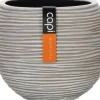Capi Europe bloempot Nature-Rib ivoor D 17 H 14 cm