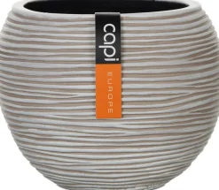 Capi Europe bloempot Nature-Rib ivoor D 17 H 14 cm