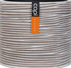 Capi Europe bloempot Nature-Rib ivoor D 13 H 11,5 cm