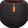 Capi Europe bloempot Nature-Rib zwart D 40 H 32 cm