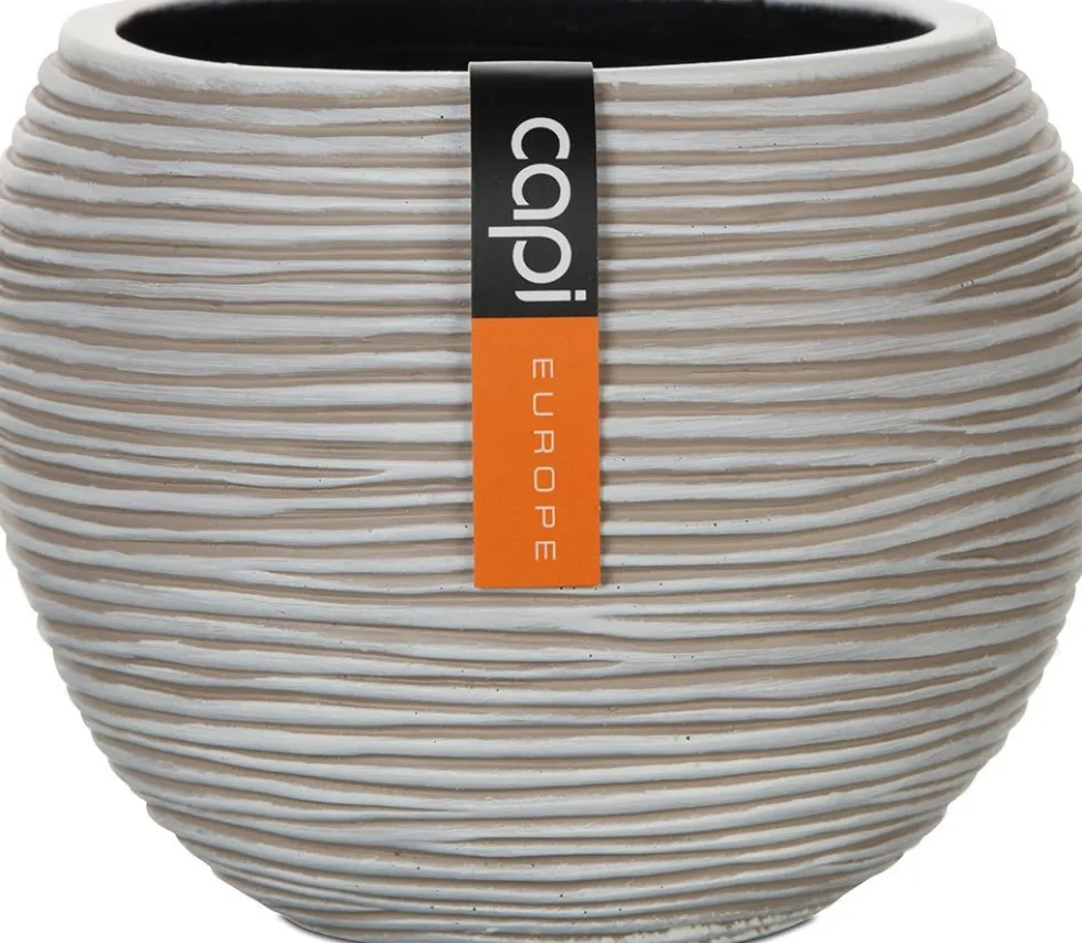 Capi Europe bloempot Nature-Rib crème D 29 H 25 cm