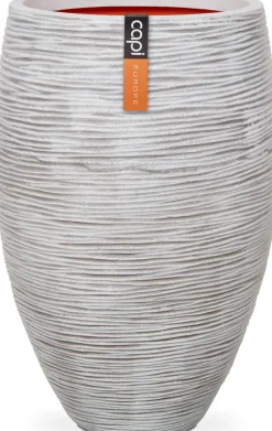Capi Europe bloempot Nature-Rib ivoor D 40 H 60 cm