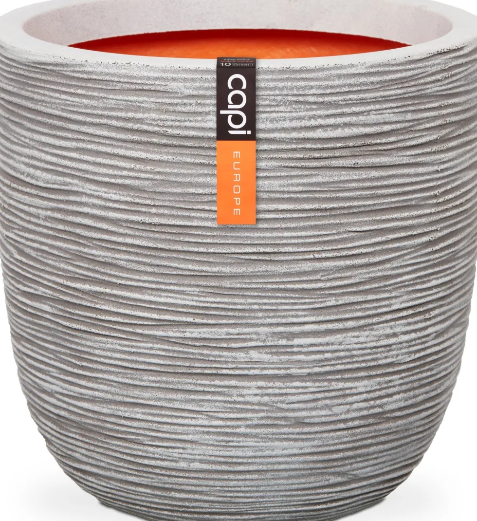 Capi Europe bloempot Nature-Rib grijs / ivoor D 43 H 41 cm