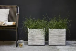 Capi Europe bloempot Nature-Rib wit 50 x 50 x 50 cm