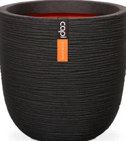 Capi Europe bloempot Nature-Rib zwart D 54 H 52 cm