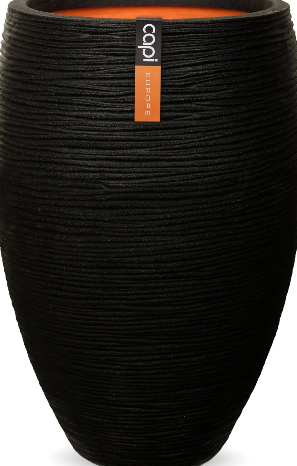 Capi Europe bloempot Nature-Rib zwart D 45 H 72 cm