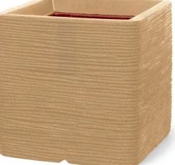 Capi Europe bloempot Nature-Rib beige 40 x 40 x 40 cm