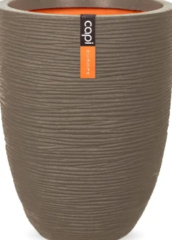 Capi Europe bloempot Nature Rib taupe D 34 H 46 cm