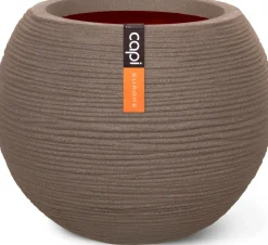 Capi Europe bloempot Nature Rib taupe D 40 H 32 cm