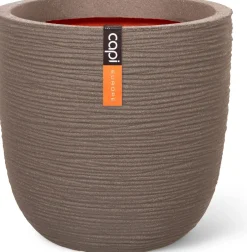 Capi Europe bloempot Nature Rib taupe D 43 H 41 cm