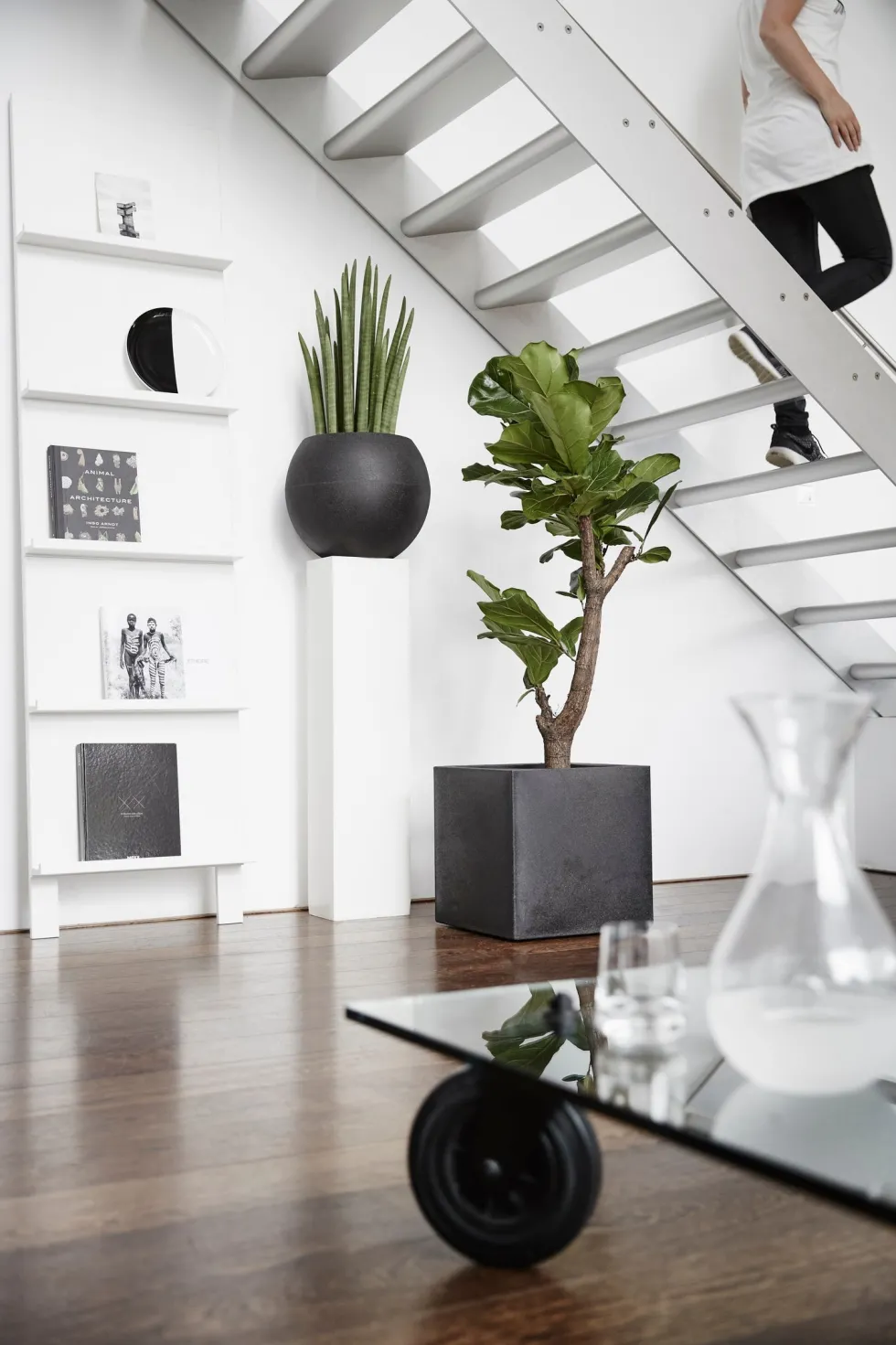 Capi Europe bloempot Urban Smooth zwart 30 x 30 x 30 cm