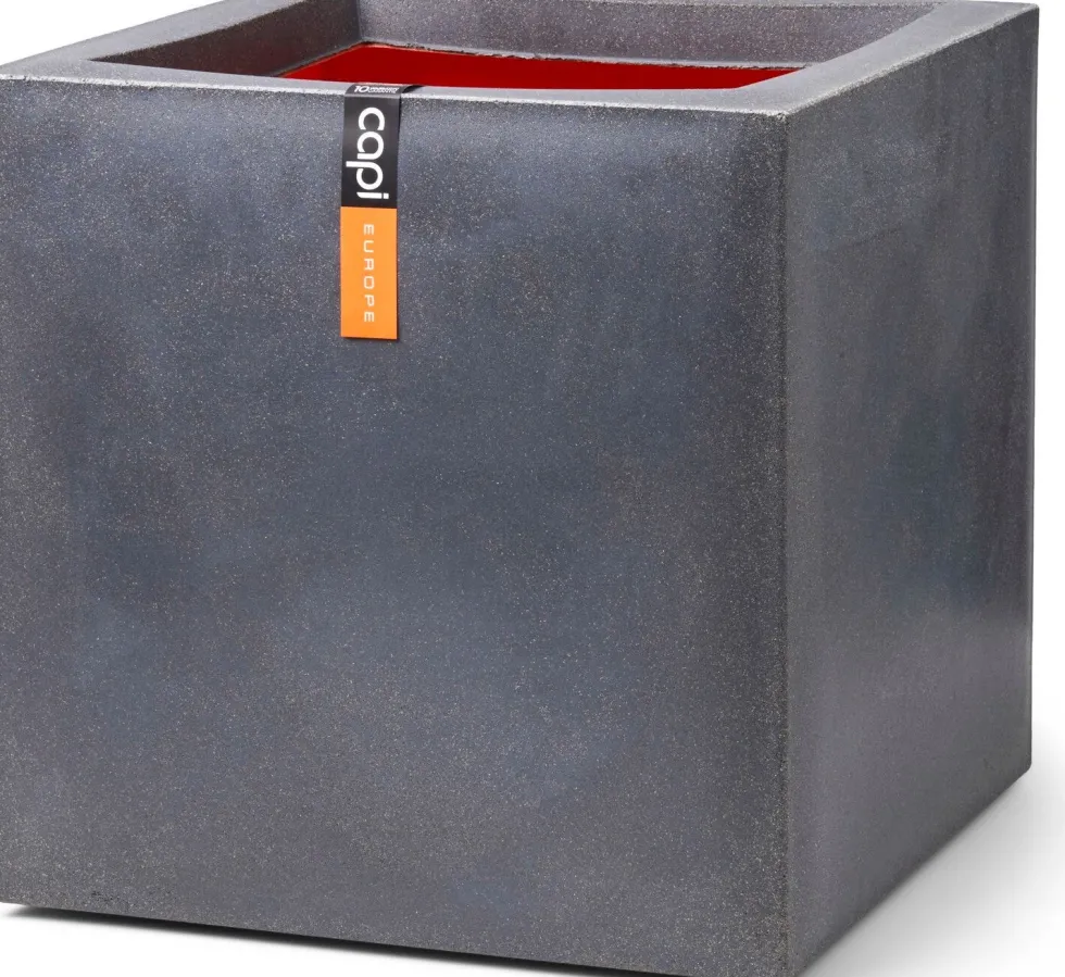 Capi Europe bloempot Urban Smooth grijs 30 x 30 x 30 cm