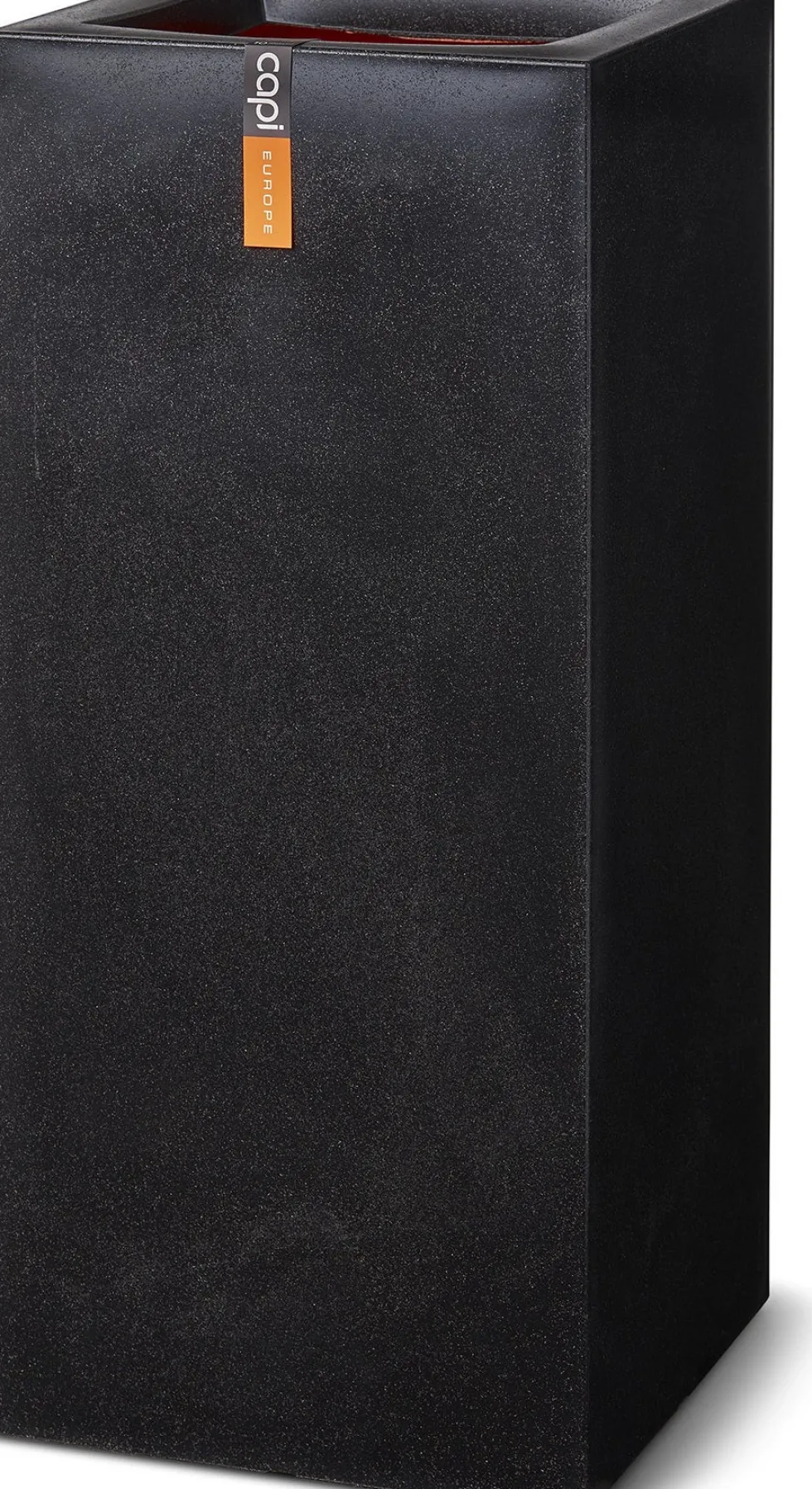 Capi Europe bloempot Urban Smooth zwart 36 x 36 x 79 cm