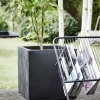 Capi Europe bloempot Urban Smooth zwart 40 x 40 x 40 cm