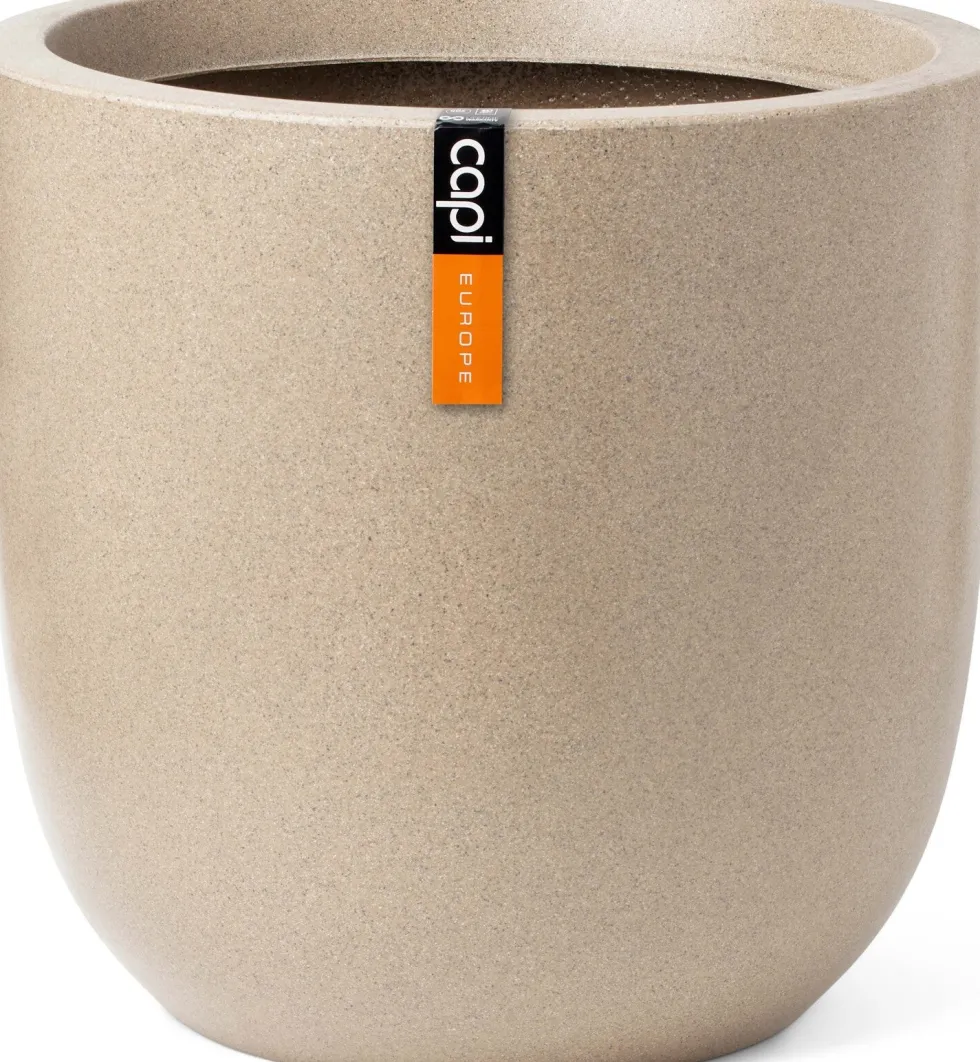 Capi Europe bloempot Waste Smooth beige D 35 H 34 cm