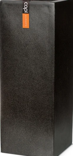 Capi Europe plantenbak Lux Terrazzo zwart 35 x 35 x 78 cm