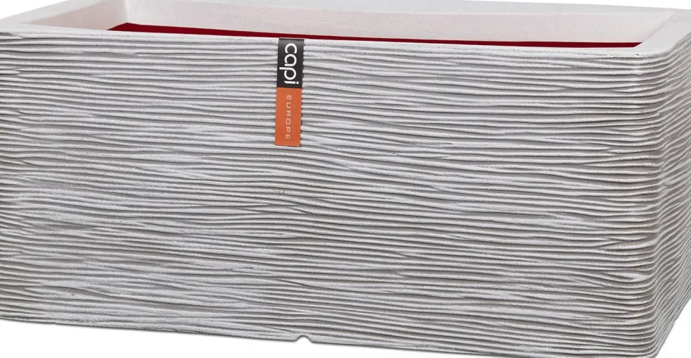 Capi Europe plantenbak Nature-Rib crème 73 x 39 x 32 cm