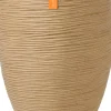 Capi Europe vaas Elegant Deluxe Rib beige D 50 H 72 cm