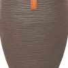 Capi Europe vaas Elegant Deluxe Rib taupe D 40 H 60 cm