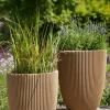 Capi Europe vaas Groove beige D 34 H 46 cm