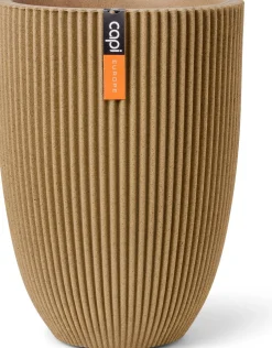 Capi Europe vaas Groove beige D 46 H 58 cm