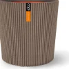 Capi Europe vaas Groove Conisch taupe D 36 H 34 cm