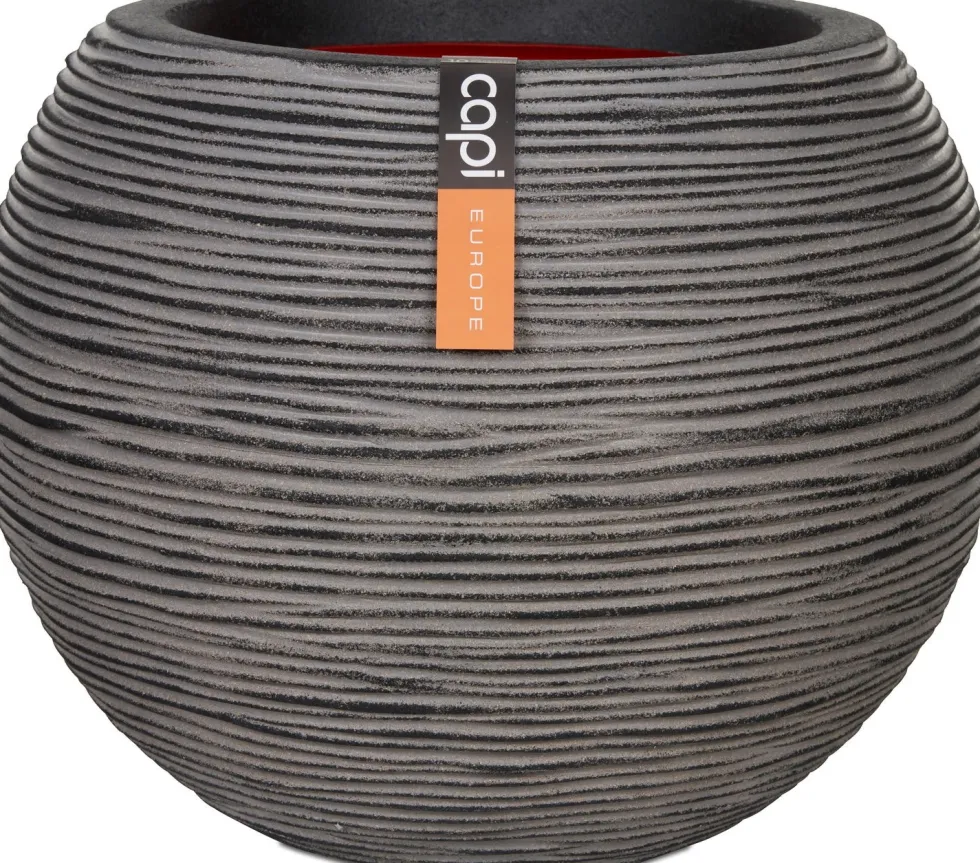 Capi Nature pot bol row D 62 H 48 cm zwart grijs