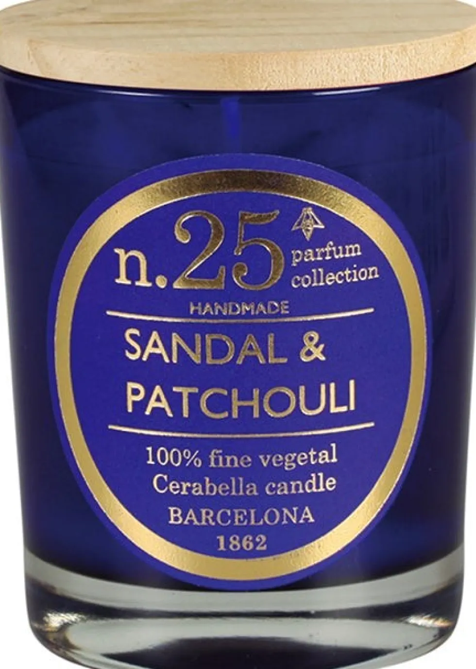 Cerabella geurkaars Sandal & Patchouli bloemig 40 uur D 8 H 12 cm